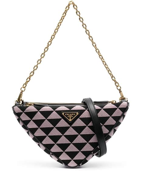 prada triangle bag double|Prada triangle crossbody bag.